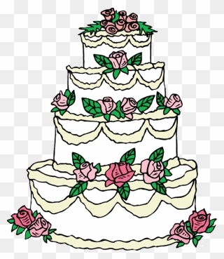 Wedding Cake Birthday Cake Clip Art - Wedding Cake Clipart - Png Download