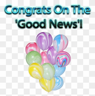 Congrats On The "good News" Png Clipart - Party Supply Transparent Png