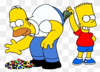 Transparent Homer Simpson Png - Homero Y Bart Simpson Clipart