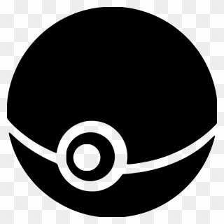 Pokeball Clipart Black And White - Pokeball Black And White - Png Download