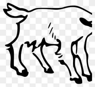 Outline Of A Goat Clipart
