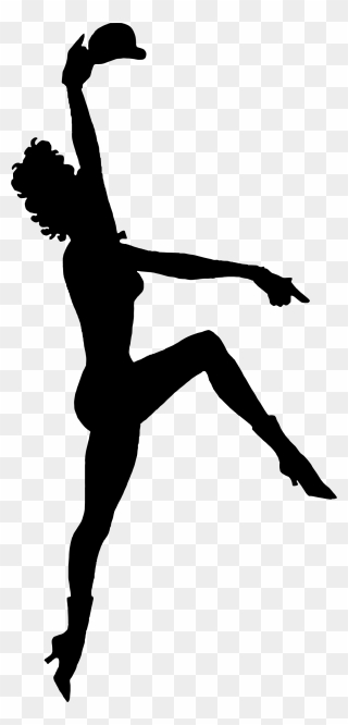 Lyrical Contemporary Dance Silhouette Clipart