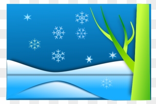 Winter Landscape Vector - Clip Art - Png Download