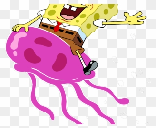 Jellie Clipart Spongebob Jellyfish - Spongebob In The Jellyfish - Png Download
