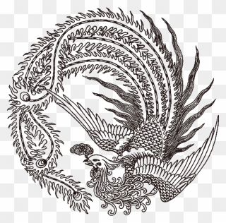 Collection Of Free Phoenix Drawing Dragon Download - Chinese Phoenix Clipart