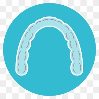 Teeth Icons Invisalign - Circle Clipart