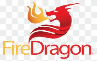 Transparent Fire Dragon Png - Dragon And Fire Logo Clipart