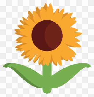 Sunflower Emoji Clipart - Lily's Png Logo Transparent Png