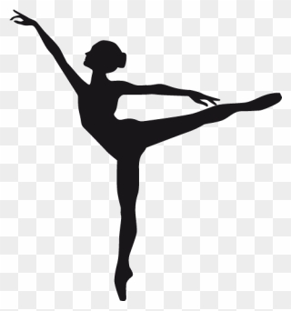 Ballet Dancer Silhouette Clip Art - Silhouette Woman Dancing - Png Download