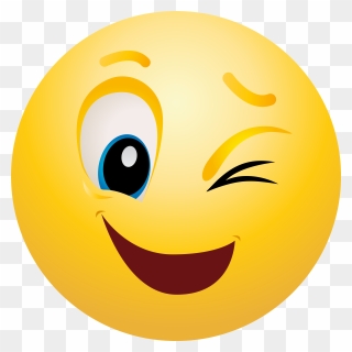 Emoticon Smiley Wink Emoji Clip Art - Png Download