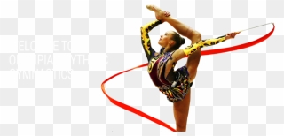 Gymnastics Png File Free Vector, Clipart, Psd - Ribbon Rhythmic Gymnastics Png Transparent Png
