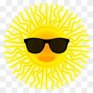 Animated Sun With Sunglasses Clipart
