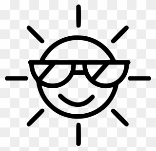 Summer Sun Sunglasses - Sun Sunglasses Icon Png Clipart