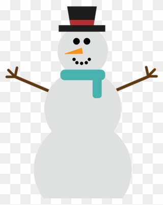 Transparent Melted Snowman Clipart - Vector Snowman Png