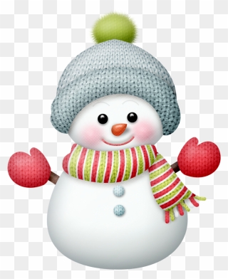 Transparent Snow Man Clipart - Cute Snowman Clipart - Png Download