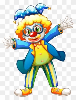 Transparent Circus Clown Png - Circus Joker On Rope Clipart