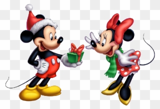 Holiday Mickey And Minnie Clipart