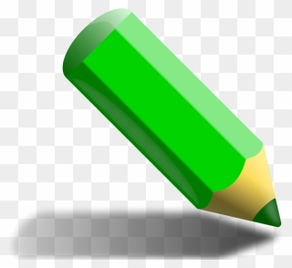 Green Pencil - Clipart Green Pencil - Png Download