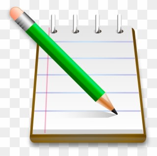 Emoji Clipart Pencil - Notepad And Pencil Clipart - Png Download