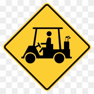 Golf Cart Crossing 10 X 7 Aluminum Sign Street Weather - Golf Cart Road Sign Clipart
