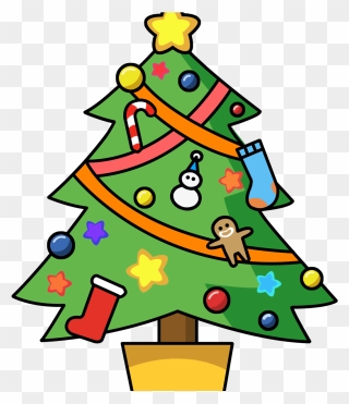 Math Clipart Christmas - Clipart Cute Christmas Tree - Png Download