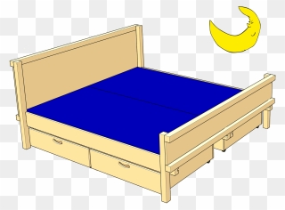 Double Bed For Parents And Couples - Bed Frame Clipart