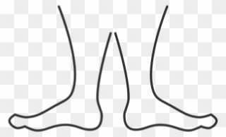 Feet - Clip Art Part White Body Black And White - Png Download