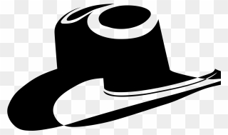 Black Cowboy Hat Clip Art - Png Download