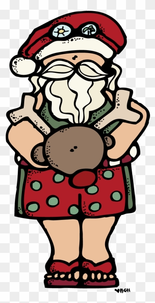 Warm Weather Santa - Santa Claus Clipart