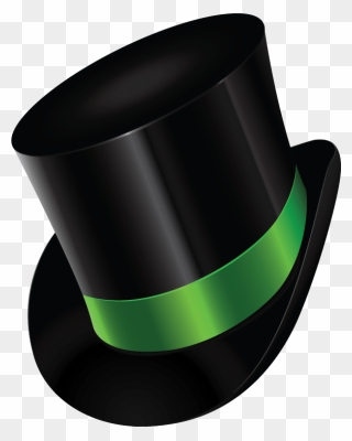 Transparent Leprechaun Hat Clipart Black And White - Png Download