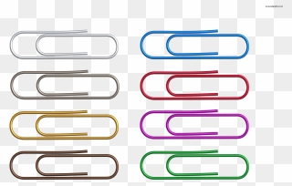 Colorful Paper Clips Png Parallel- - Transparent Background Paper Clips Png