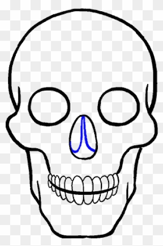 How To Draw Skull - Skull Drawing Cartoon Clipart
