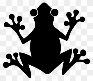 The Tree Frog Silhouette - Frog Silhouette Png Clipart