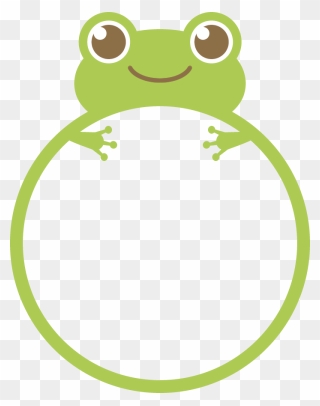 Transparent Frog Border Clipart - かわいい イラスト 無料 フレーム - Png Download