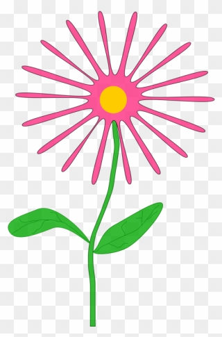 Pink,plant,flora - April Flowers Clip Art - Png Download