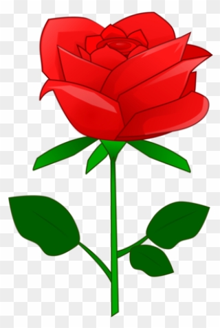 Red Rose Flower Clipart - Png Download