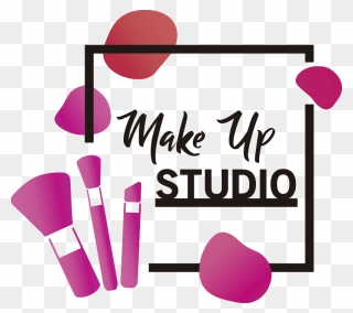 Makeup Artist Wall Decor - Makeup Studio Logo Design Clipart