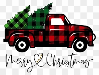 #christmas #truck #plaid #christmastruck #vintage #png Clipart