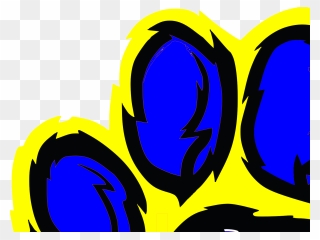 Blue Tiger Paws Clipart - Png Download