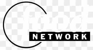 Food Network Logo Black And White Circle - Food Network Clipart