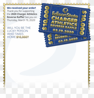 Charger Reverse Raffle Clipart