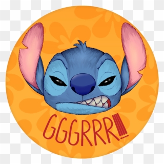 Stitch Clipart Angry, Stitch Angry Transparent Free - Angry Stitch Clipart - Png Download