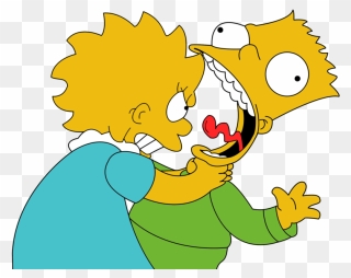Clipartsheep Com Contact Privacy Policy Olkxal Clipart - Bart And Lisa Simpson - Png Download