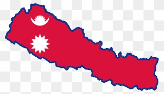7 Flag Of Nepal Clip Art - Nepal Map And Flag - Png Download