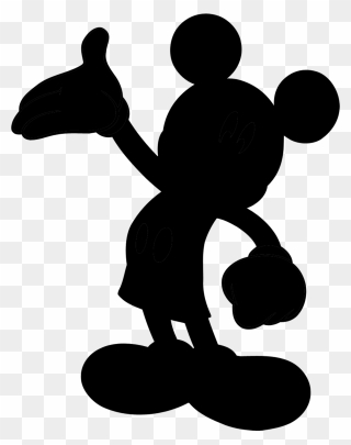 Mickey Mouse Silhouette Minnie Mouse Pluto Art - Transparent Mickey Mouse Silhouette Clipart