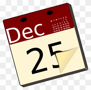 Free Calendar - December Calendar Clipart - Png Download