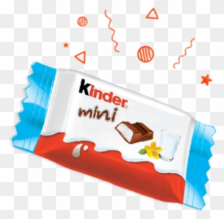 Milk Chocolate Bar Kinder Chocolate Mini - Illustration Clipart