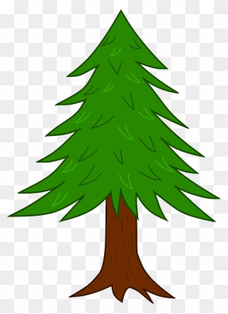 Clipart Tree Colour - Xmas Tree Drawing With Colour - Png Download