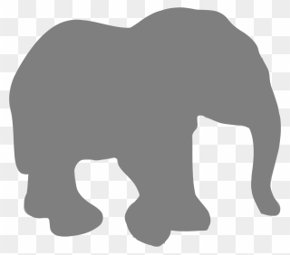 Silhouette Animaux 09 Clip Arts - African Elephant - Png Download