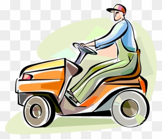Transparent Lawn Mower Clipart - Riding Lawn Mower Clipart - Png Download